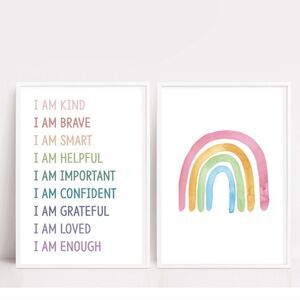 Rainbow Affirmations Set 